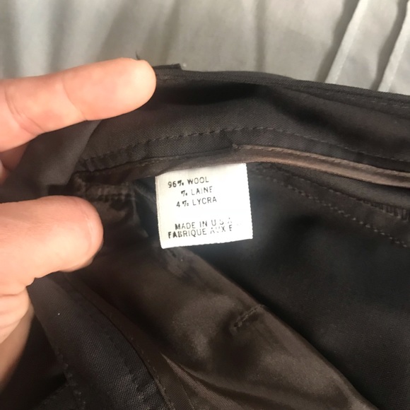 Cropped and cuffed wool blend trousers by Theory - Picture 4 of 5